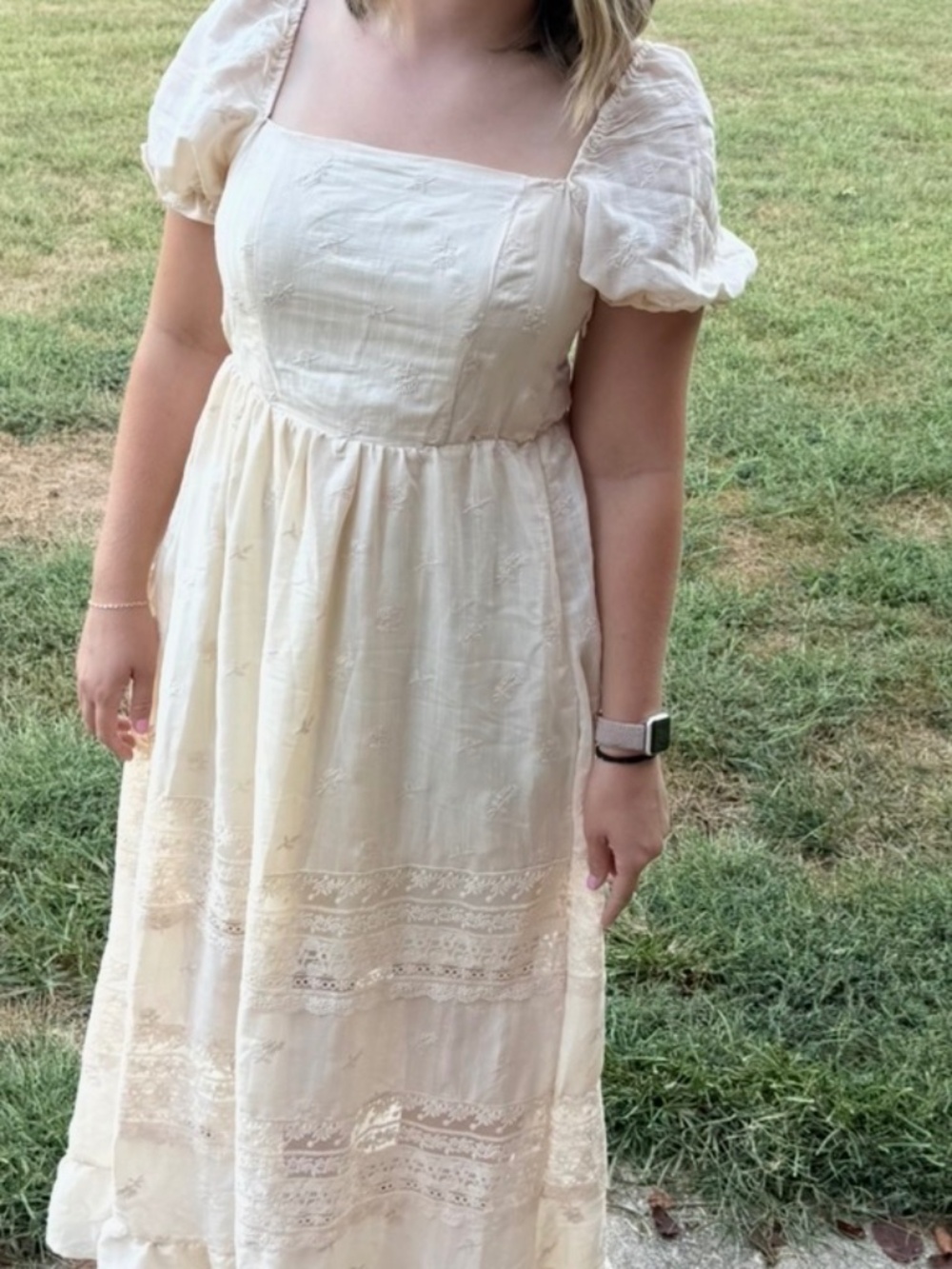 And Now this light yellow dress